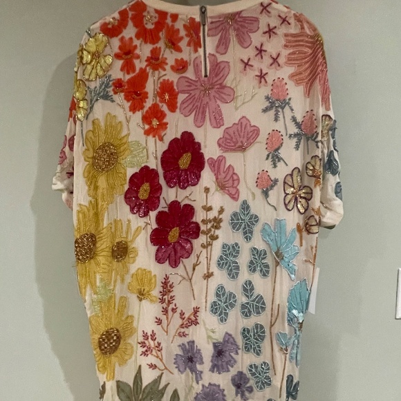 Free People Jewel Mini Dress - White Multi, Small - Picture 3 of 9